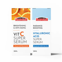 Serum Duo- Vitamin C Brightening & Anti-Aging Super Serum Hyaluronic Acid Radiance Boosting Super Serum