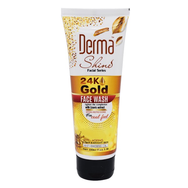 Derma Shine 24k Gold Face Wash- 100 ml-Best Face Wash in Pakistan-CMS BeautyMart