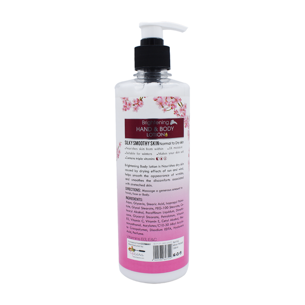 DERMA SHINE BRIGHTENING HAND & BODY LOTION 500ML