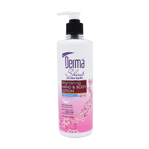 DERMA SHINE BRIGHTENING HAND & BODY LOTION 500ML