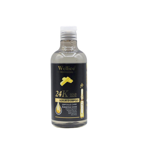 Wellice 24K Gold Keratin Serum Shampoo