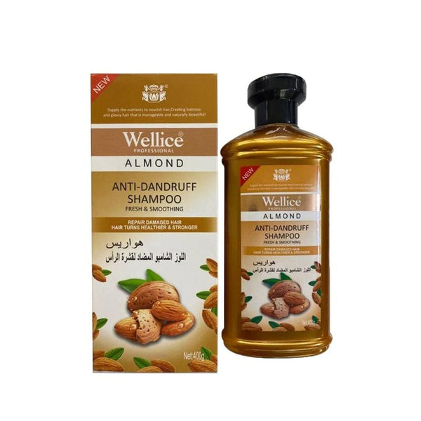 Wellice Almond Strong & Brighten Shampoo-Wellice Shampoo-CMS BeautyMart